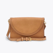Cleo Convertible Clutch Woven Almond