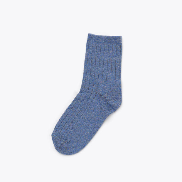 Cotton Mid Sock Indigo Marl