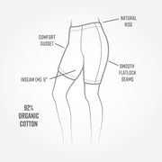 Organic Cotton Base Layer Leggings - Short
