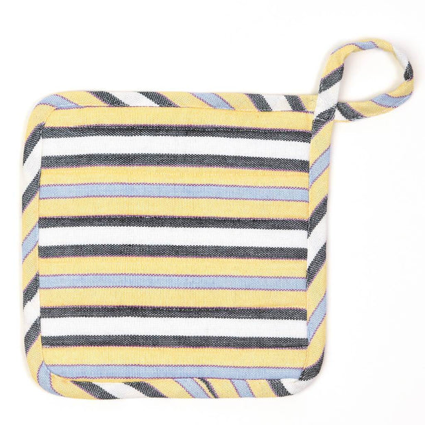 Square Pot Holder | Country French Stripes
