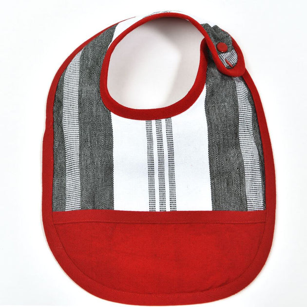 Mayamam Weavers Child & Adult Matching Bib Aprons | Cajola Red Stripes One Size Red