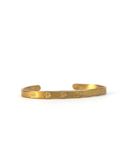 Stamped Brass Cuff Bracelet