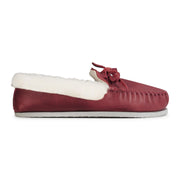 The Women's Cozy Moccasin in Pomegranate