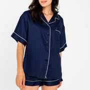 Sateen Short Sleeve PJ Shirt