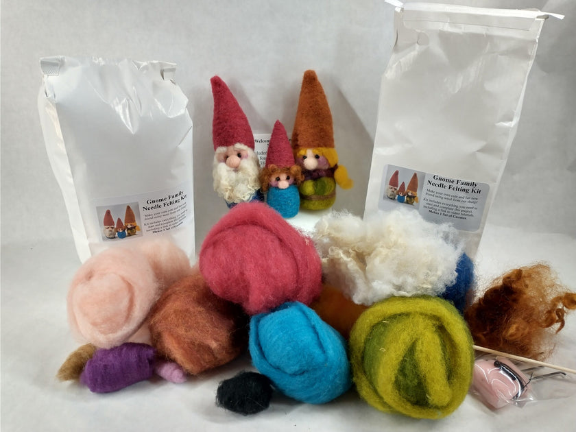 3 Pack Gnomes Needle Felting Kits for Beginners DIY Christmas Gift