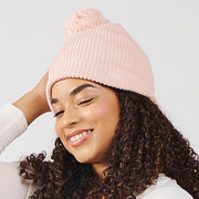 Organic Cotton - Sweater Hat with Pom