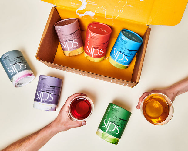 Sips Six Organic Tea Collection & Gift Box - That Fights To End Forced Labor