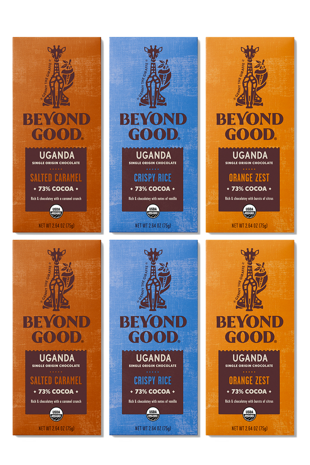 Uganda Single Origin Dark Chocolate Set