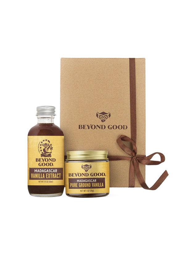 Explore Vanilla Gift Box- Pure Ground Vanilla & Pure Vanilla Extract