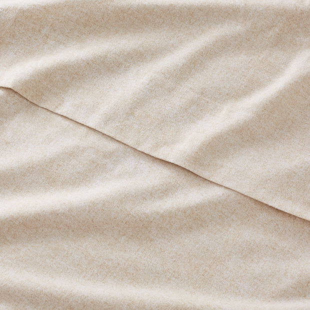 Organic Flannel Sheet Set - Heathered Linen