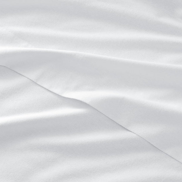 Organic Flannel Sheet Set - White