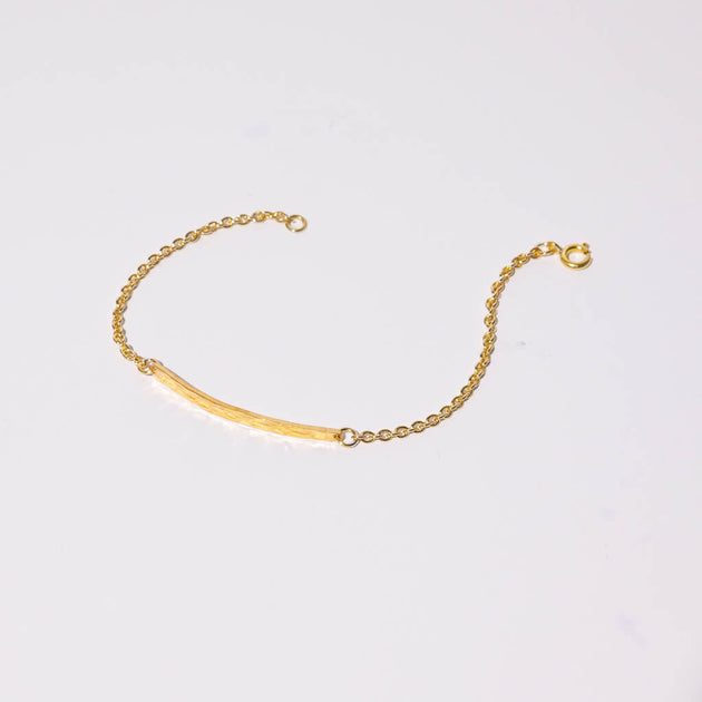 Pebble Necklace - Brass