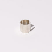 Ridge Adjustable Cuff Ring - Sterling Silver
