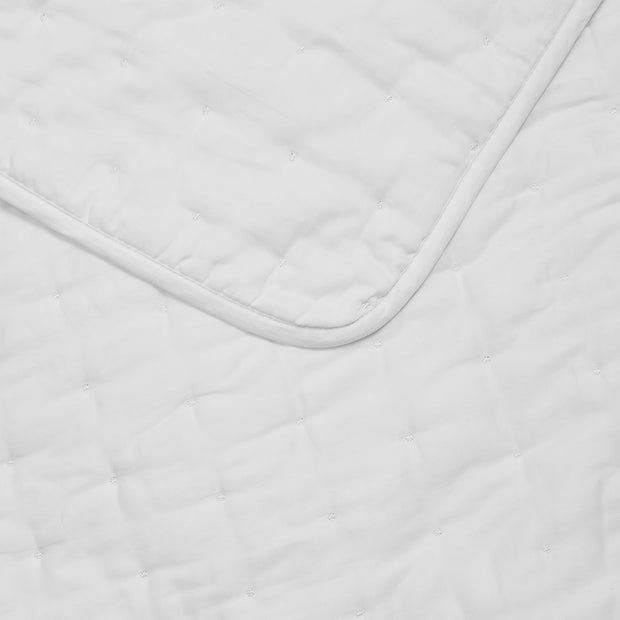 Organic Cotton Quilt & Shams Set - White