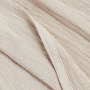 Organic Matelasse Blanket - Stone