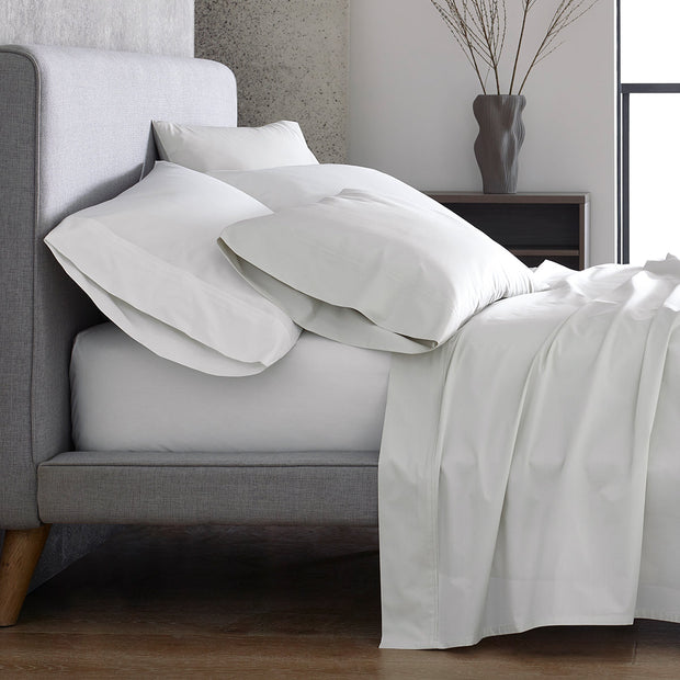 Organic Percale Pillowcase Set - White