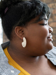 Raffia Hoop Earrings