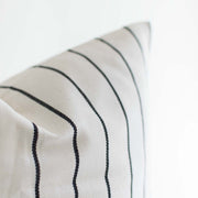 Vertical Striped Pillow in Beige