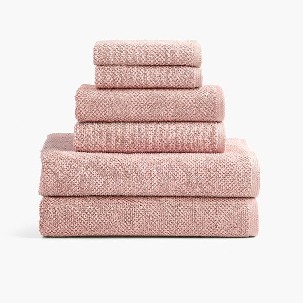 Textured Organic Cotton Towel - Desert Sand