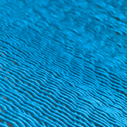 Woven Aqua Blue Hammock With Wood Spreaders | JULIANNA