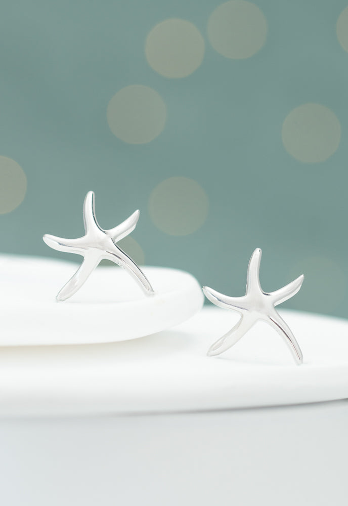 Starfish Hope Studs in Sterling Silver