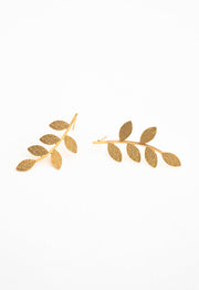 Flourish Vine Leaf Earrings