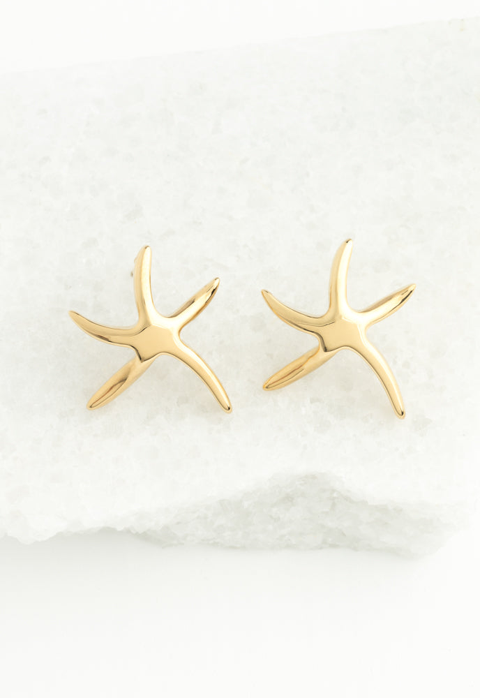 Starfish Hope Studs in Gold