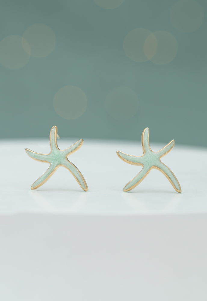 Starfish Hope Studs in Mint