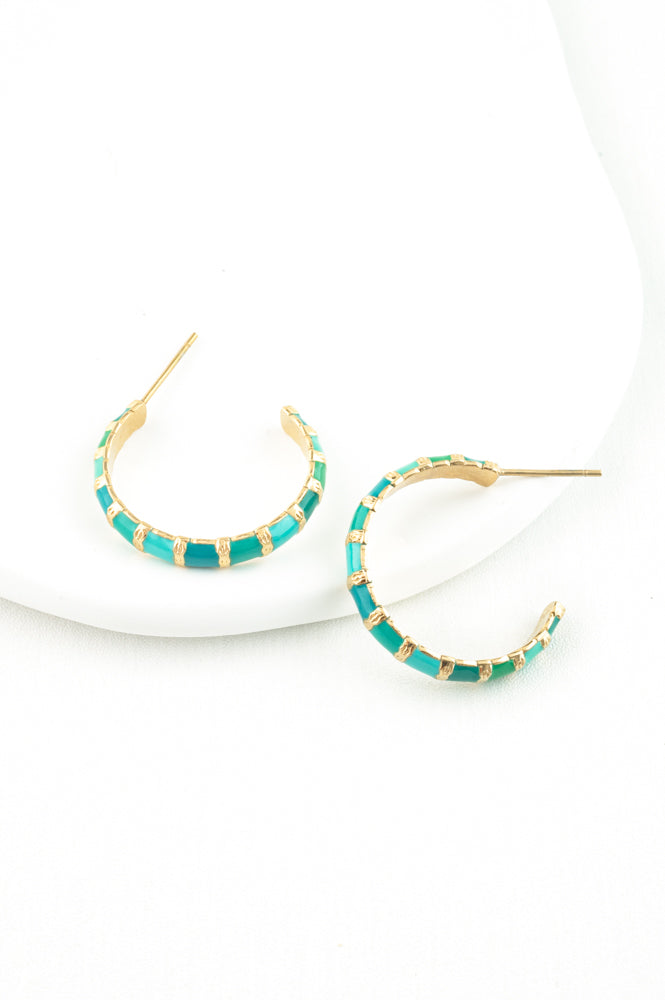 Golden Jade Radiance Earrings