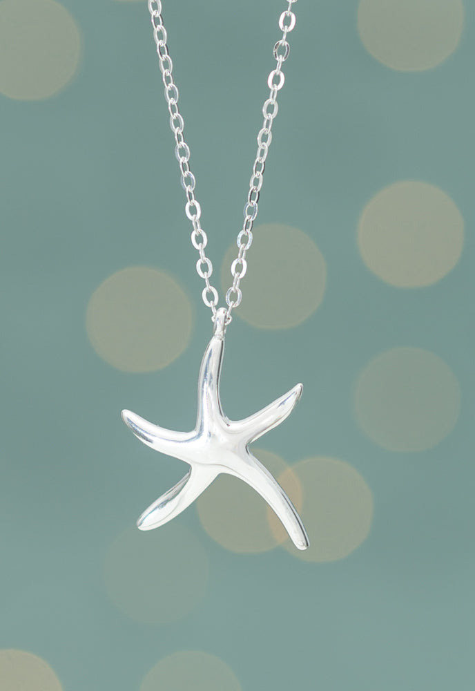 Starfish Hope Necklace in Sterling Silver