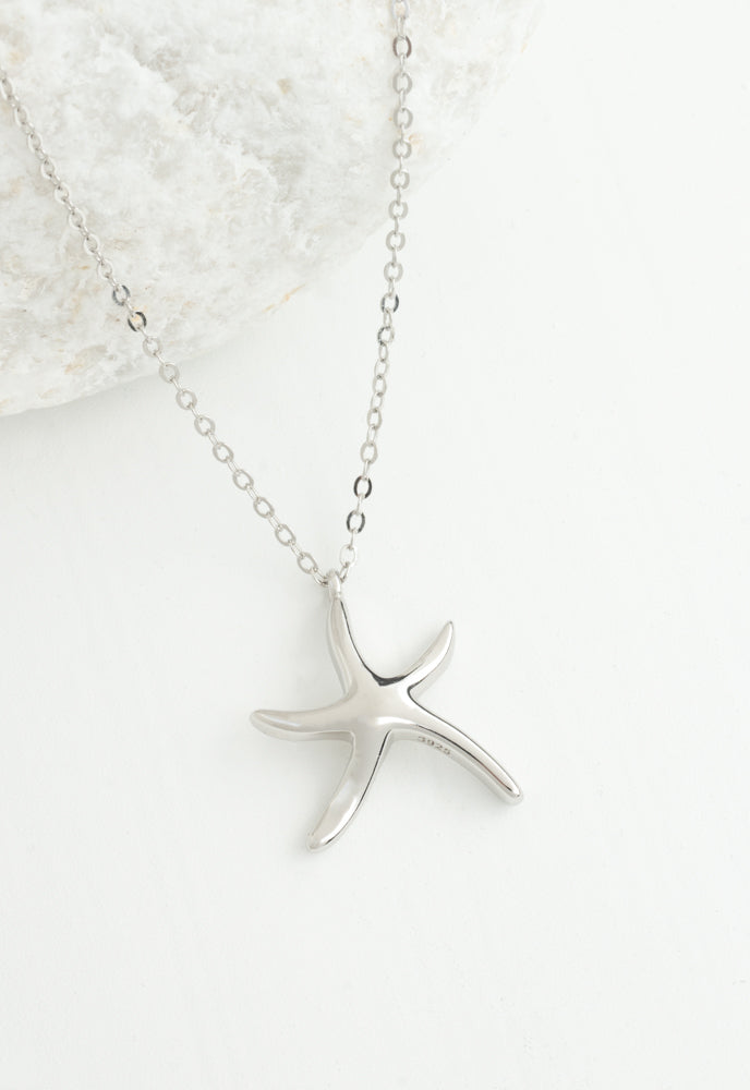 Starfish Hope Necklace in Sterling Silver