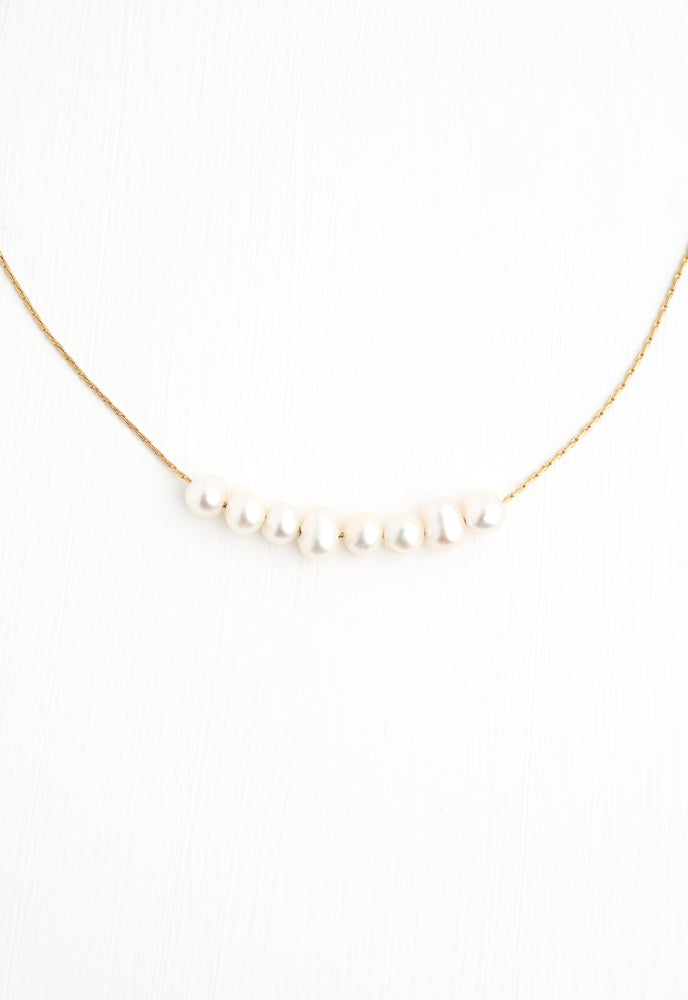 Harmony Pearl Cluster Necklace