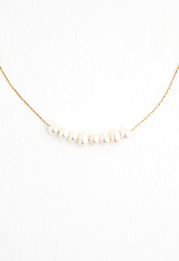 Harmony Pearl Cluster Necklace