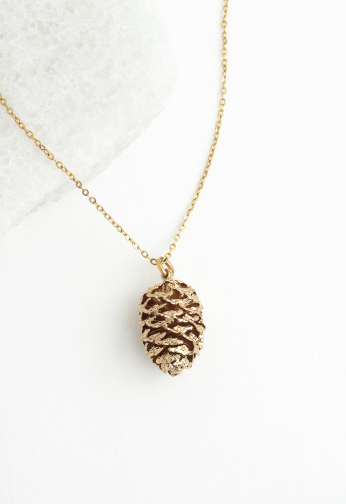 Abundant Hope Pinecone Necklace