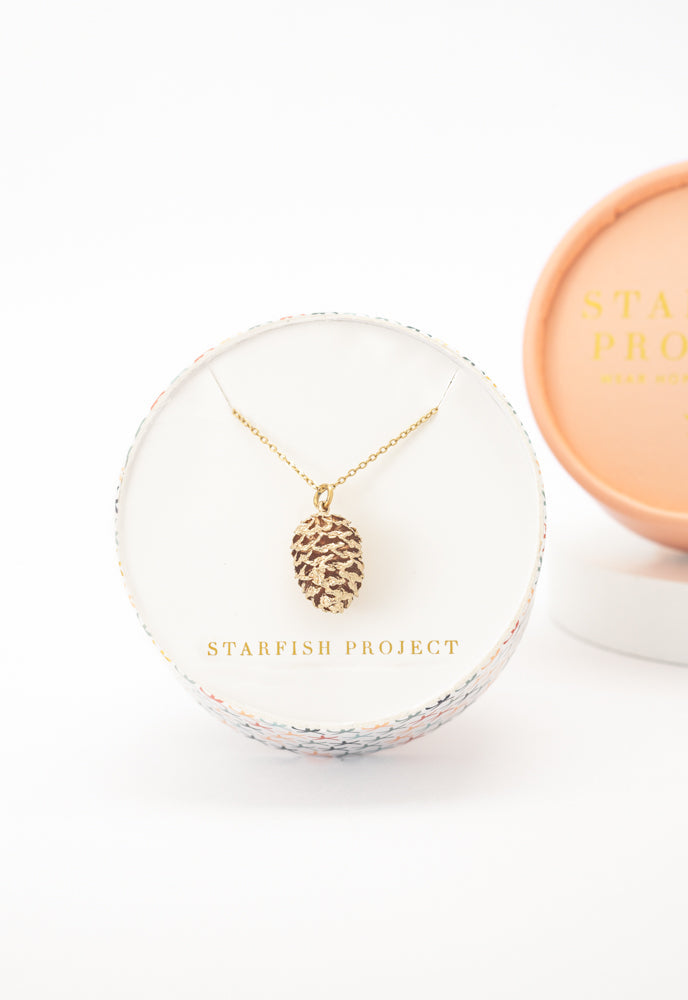 Abundant Hope Pinecone Necklace