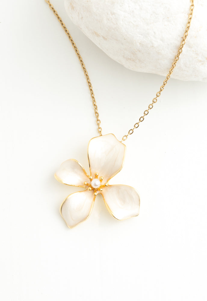 Hope in Bloom Necklace in Tuscan Tan