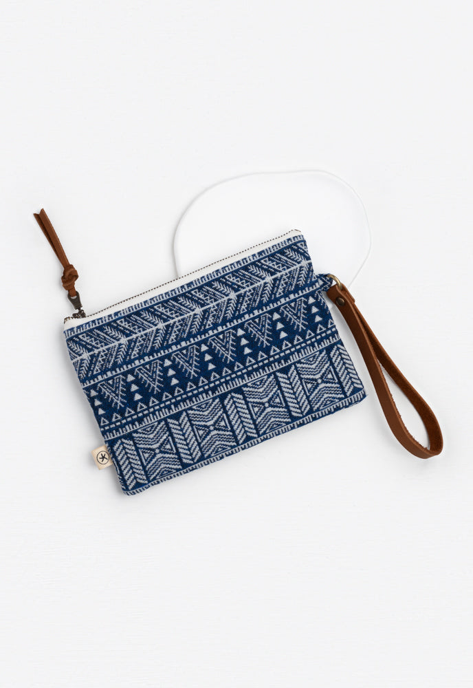 Amara Wristlet in Indigo