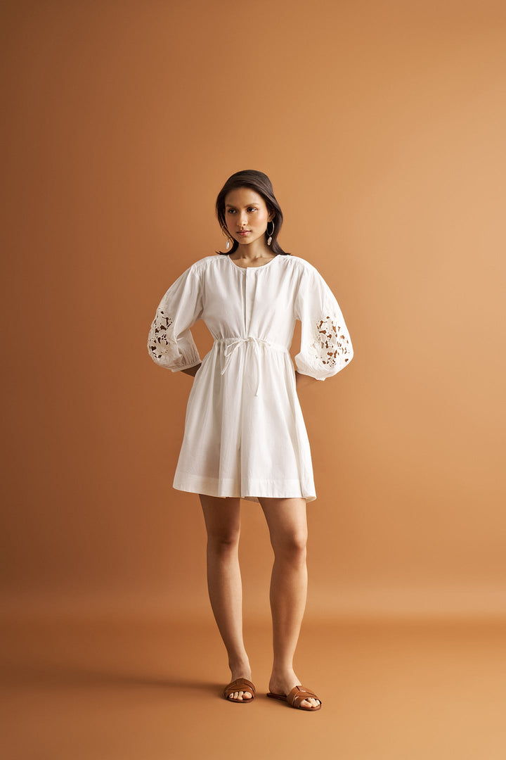 Shirt Dress with Balloon Sleeves