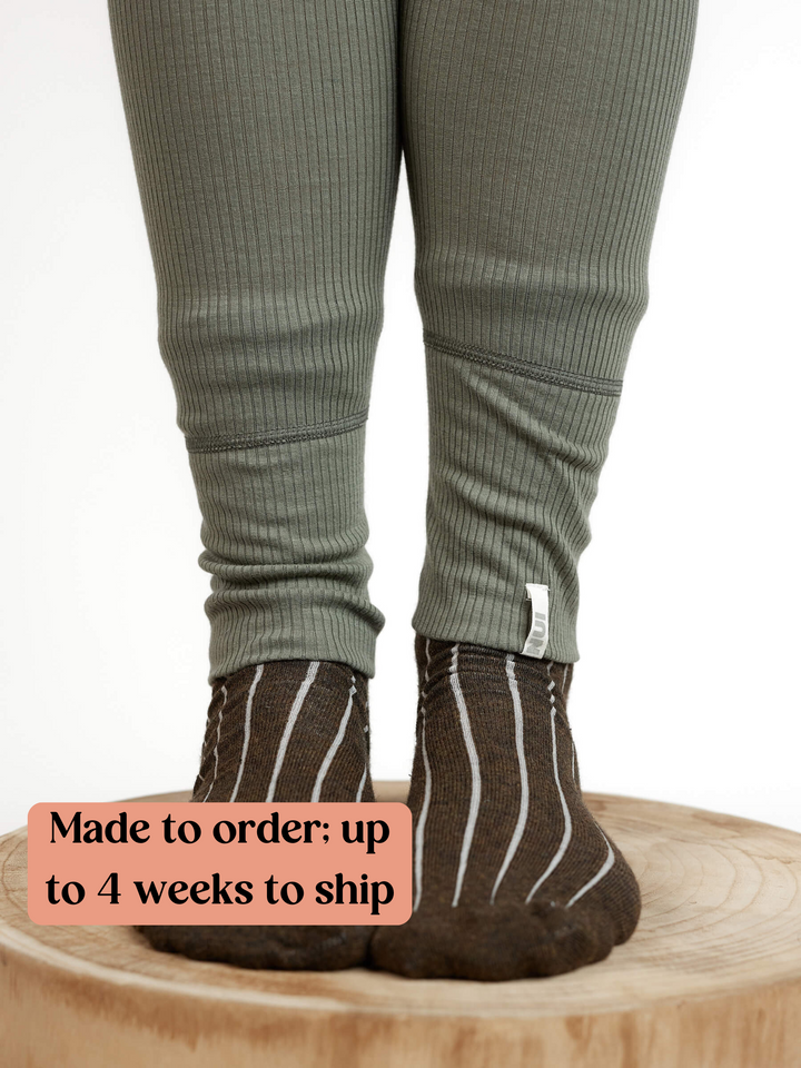 Merino Adult Nature Socks Olive