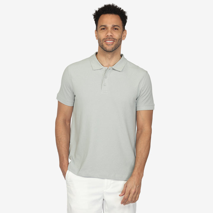 Granite Grey Short Sleeve Polo