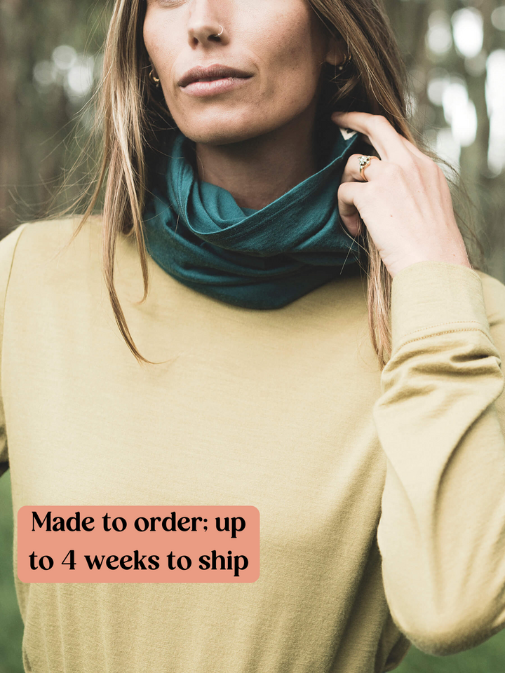 Merino Snood Deep Sea