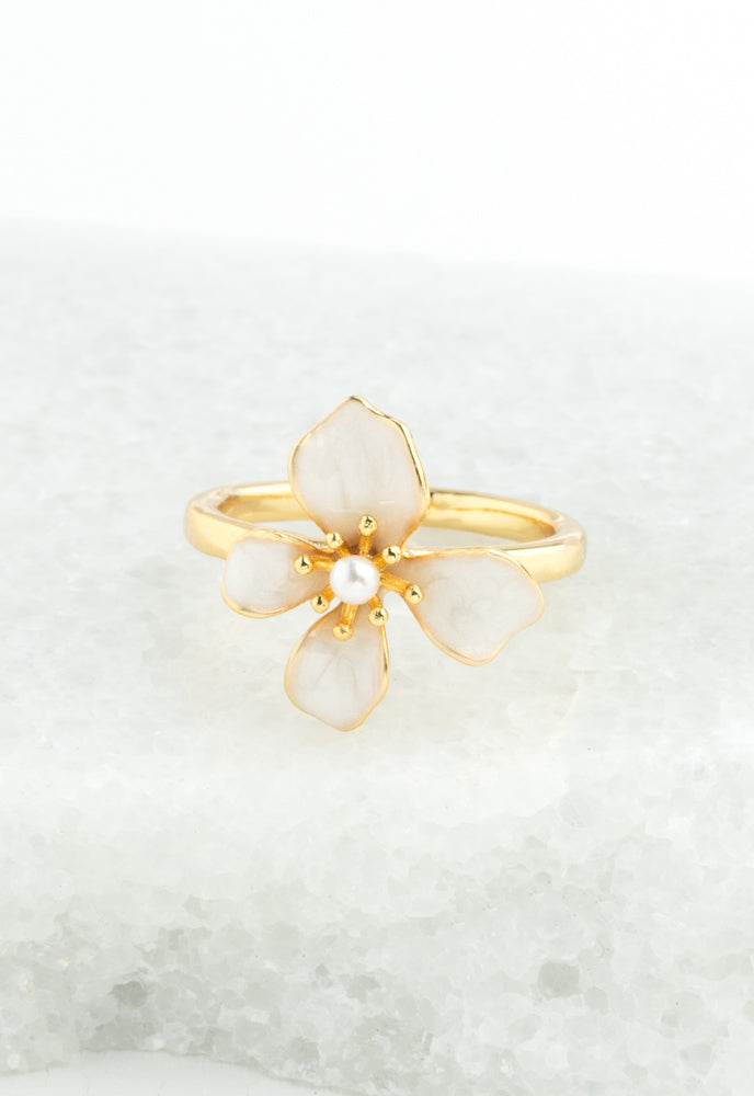 Hope in Bloom Ring in Tuscan Tan