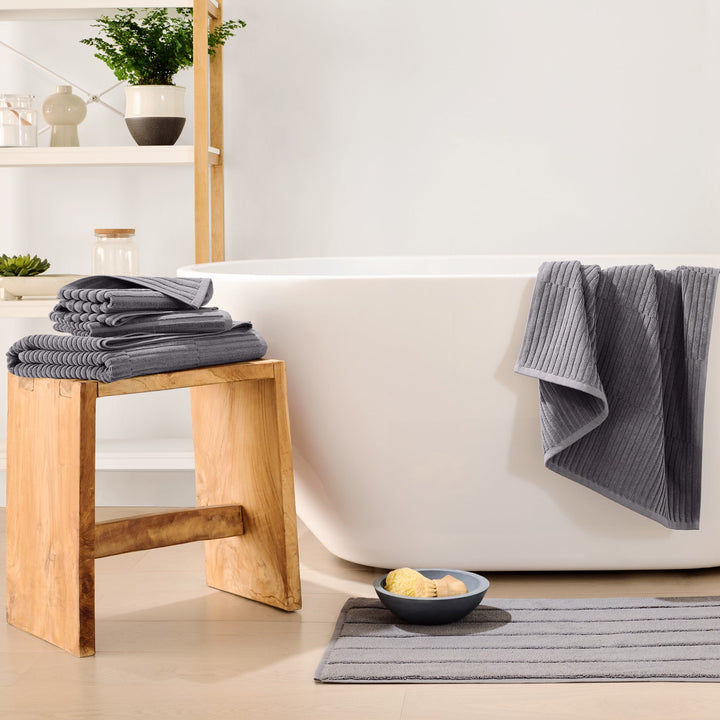 Organic Ribbed Bath Set