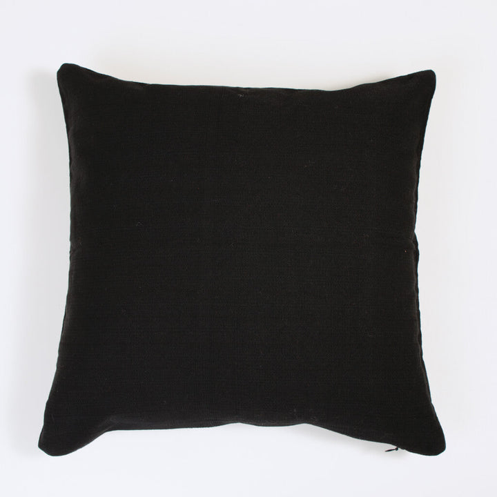 Black Brocade Throw Pillow | Design "E"
