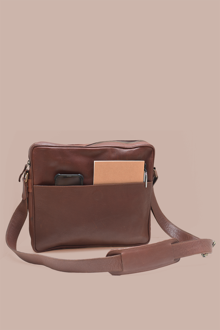 Leather Laptop Satchel - 13"