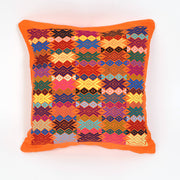 Tangerine Brocade Throw Pillow | Design "B"