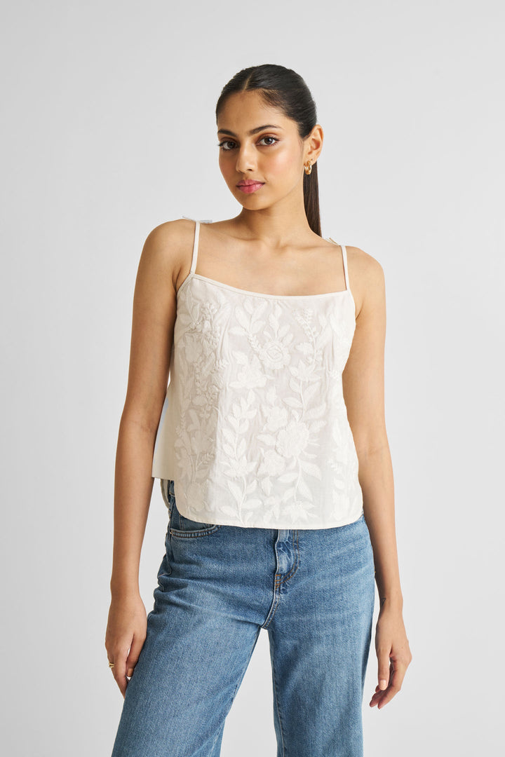 Embroidered Camisole Top