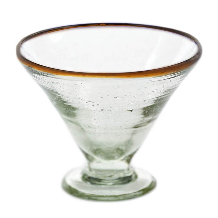 Amber Rim Margarita Glass