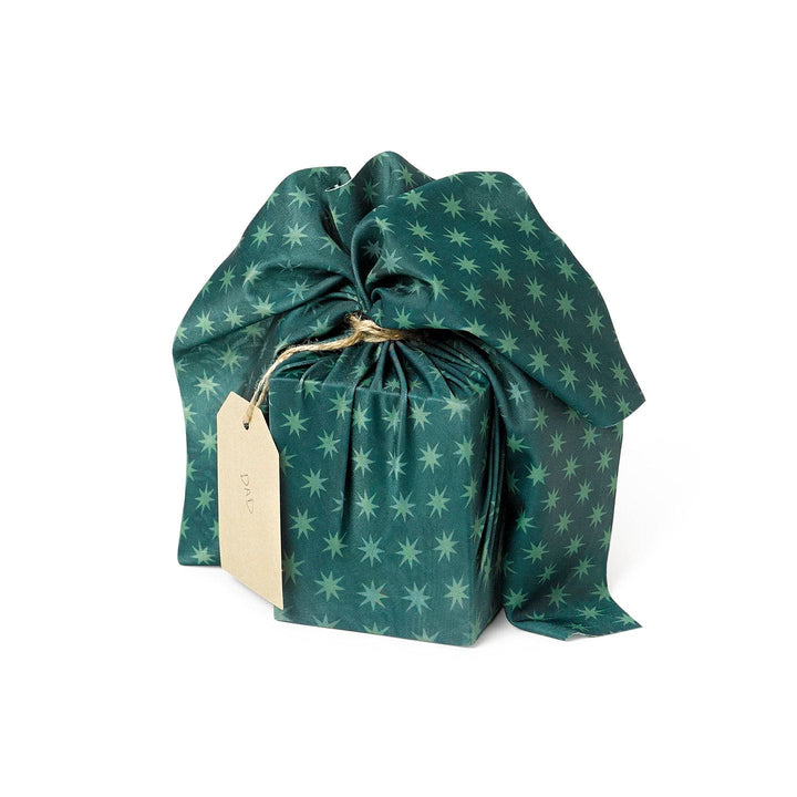 Set of 3 (S, M, L) Reusable Cloth Furoshiki Gift Wrap | Christmas Trees & Bright Red