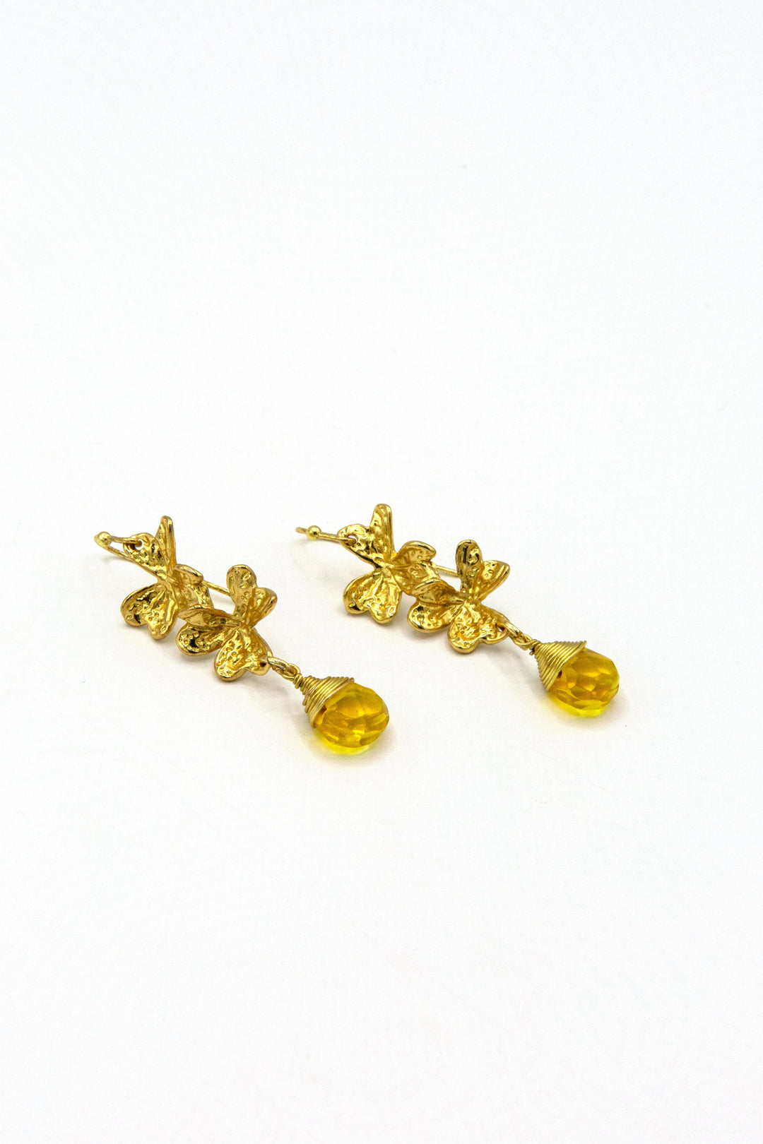 Golden Clover Field Earrings